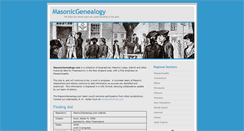 Desktop Screenshot of masonicgenealogy.com