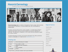Tablet Screenshot of masonicgenealogy.com